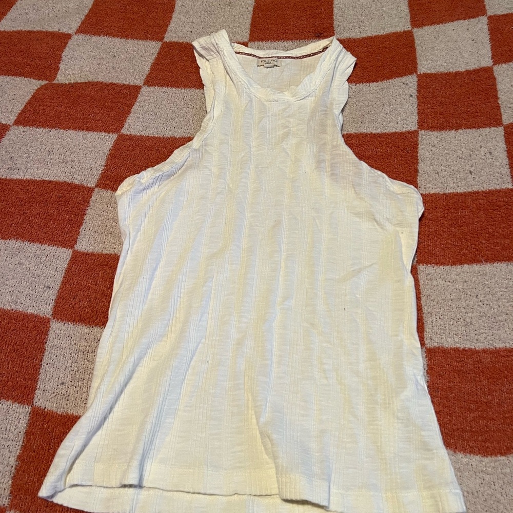 Sleeveless Cream Top